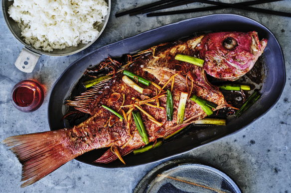 Red braised fish.