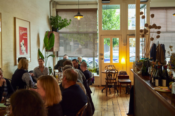Vex’s light, bright dining room.