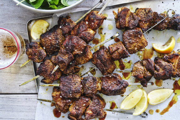 Native masala lamb skewers.