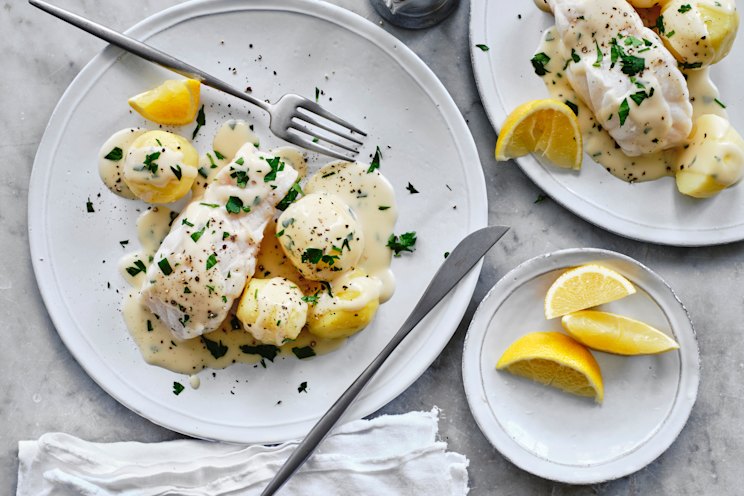 Lemon Cream Sauce Baked Fish Recipes For Dinner Easy Lemon Baked