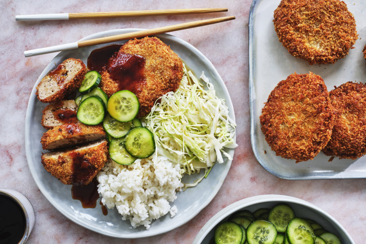 Menchi katsu is made from pork mince instead of pork fillet.