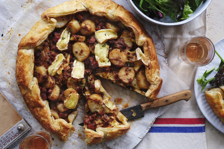 Serve this rich and cheesy tart with bitter winter leaves or steamed greens.