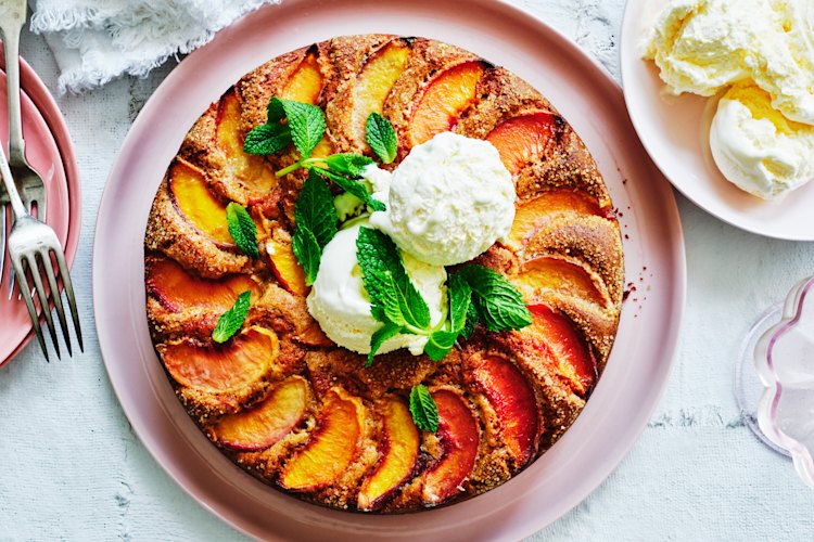 Summer peach cake.