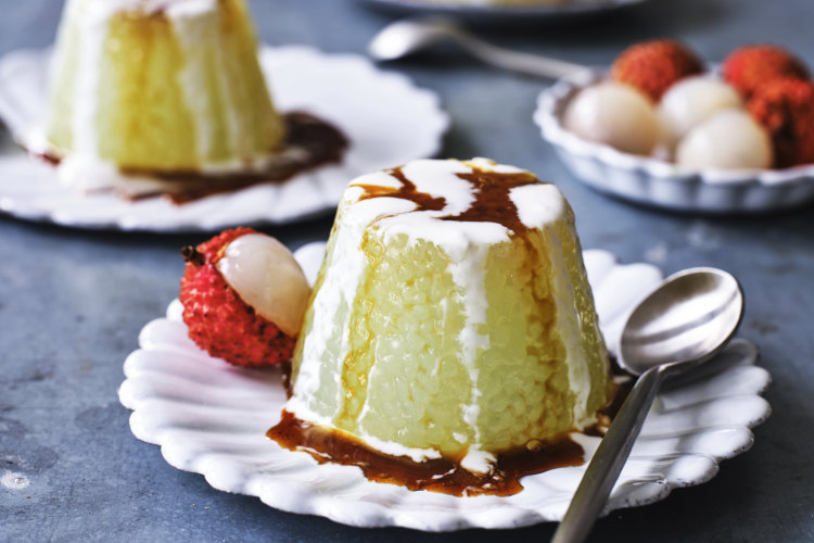 Helen Goh’s palm sugar sago pudding.