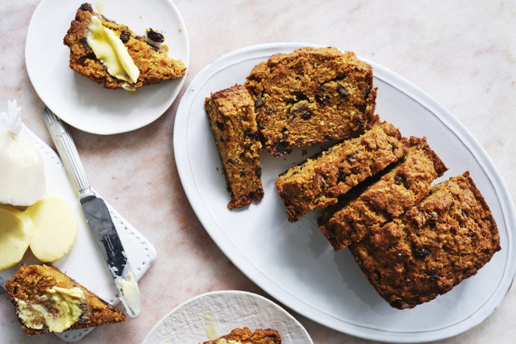 This Morning Glory loaf is a healthy breakfast masquerading as a cake.