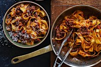 Danielle Alvarez's beef short rib ragu with pappardelle.