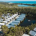Discovery Parks in Byron Bay, a classic caravan park and campsite about 10 minutes out of town.