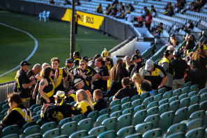 A capped crowd at the MCG earlier this year.