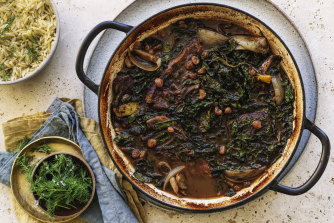 Karen Martini S Recipe For Lamb Chops With Cavolo Nero Raisins Lemon Allspice Heat butter and oil in fry pan over medium heat. recipe for lamb chops with