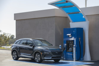 The Hyundai Nexo is the first hydrogen-fuelled vehicle to be certified by the Australian government for use on the road.