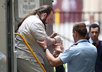 Phillip Galea arriving at the Supreme Court of Victoria on Tuesday.