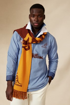 The RM Williams heritage jersey and scarf for Rugby Australia.