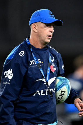 Western Force coach Simon Cron. 