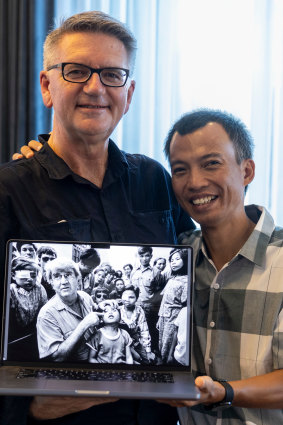 Michael Amendolia took the famous photo of Tran Can Giap.