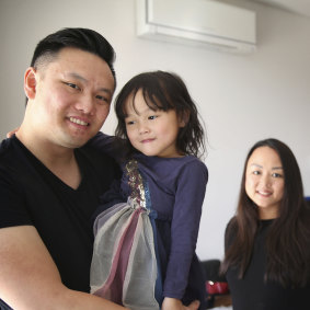 TikTok sensation Ricky Chainz with partner Mari and daughter Sarah at home in Sydney.