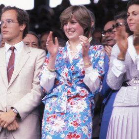 Morgan Riddle admires the florals and tweed sets that Princess Diana wore at Wimbledon.