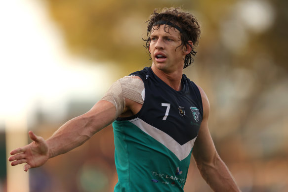 Nat Fyfe, playing for Peel Thunder in the WAFL.