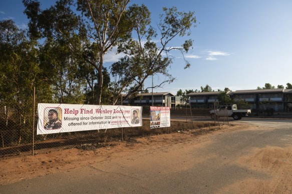 Missing posters for Wesley Lockyer around Port Hedland.