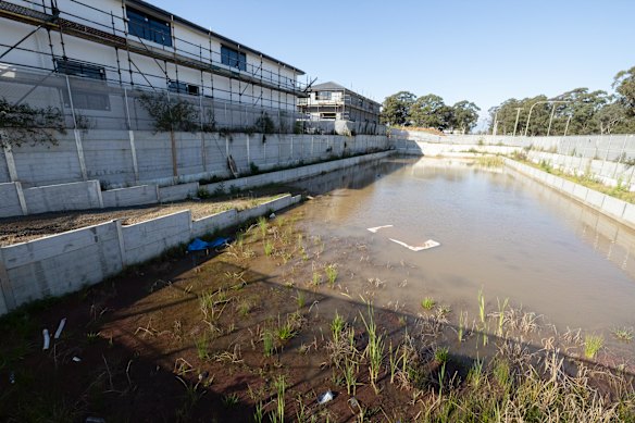 A Bathla construction site at the corner of Cosmos Way and Hynds Road in Box Hill.