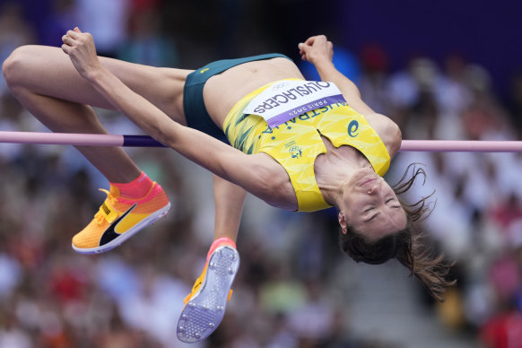 Nicola Olyslagers flew through the high jump qualification on Friday.