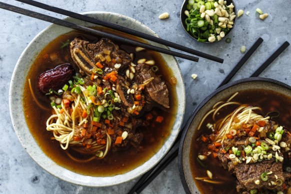 Korean braised beef short ribs.