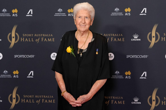 Dawn Fraser at the Sport Australia Hall of Fame Gala Dinner last month. 