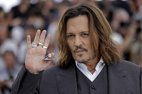 Johnny Depp at the premiere of Jeanne du Barry in Cannes last May.