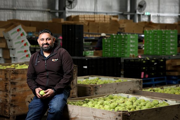 Orchard farm owner Sunny Uppal.
