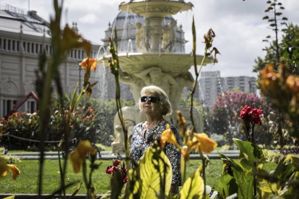 Fiona Bell, the deputy president of the Protectors of Public Land, in the Carlton Gardens.