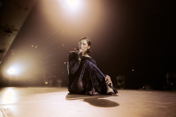 Gracie Abrams performs at Rod Laver Arena on Friday, May 9.
