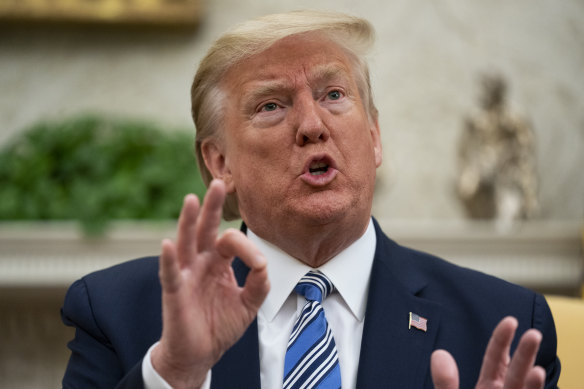 Trump has blamed China for not doing enough to contain the coronavirus.