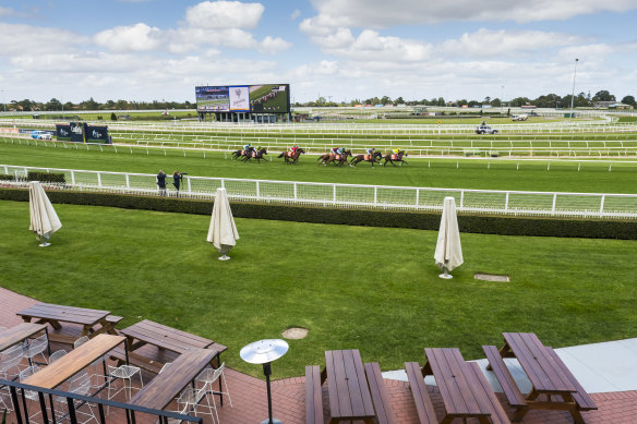 Some owners and race club members will be allowed back to the track in July if all goes to plan, according to Racing Victoria chief executive Giles Thompson.