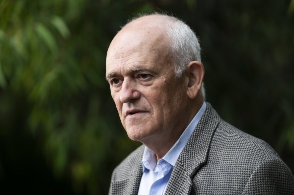 Peter Wertheim, co-chief executive of the Executive Council of Australian Jewry, speaks to the media.