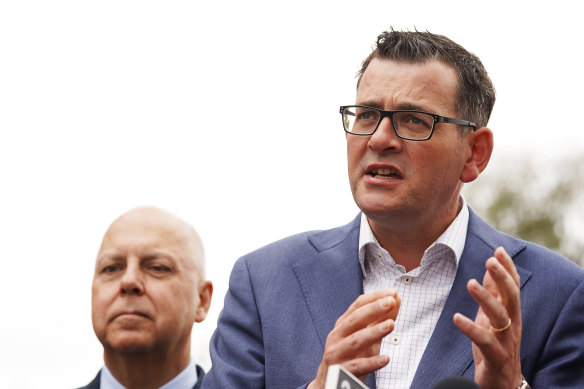 Premier Daniel Andrews and Treasurer Tim Pallas were among Labor politicians seen as "more friendly than others" to developers at the centre of the Casey land scandal. 
