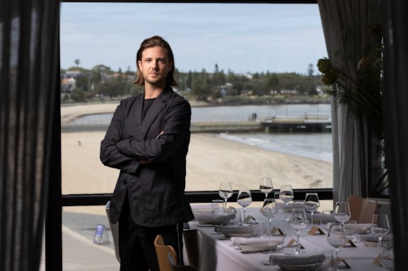 Hugh Van Haandel was at home in Carlton when images began circulating on social media of his father’s business on fire.