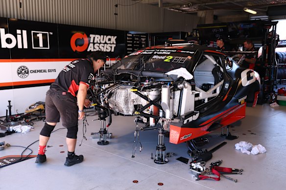 Ryan Wood was forced to sit out the qualifier after crashing earlier in the day. 