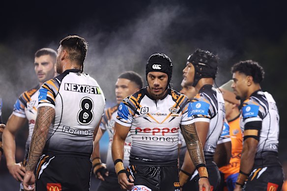 Jarome Luai during Friday’s loss to the Warriors.