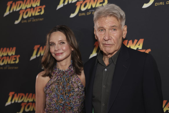 Calista Flockhart and her husband Harrison Ford at Cannes last week.