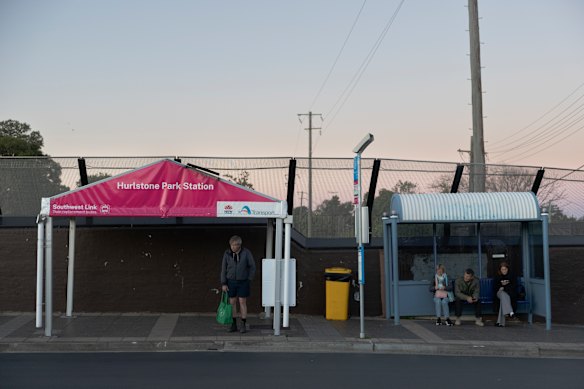 Buses are replacing the trains while the Southwest metro is being built.  