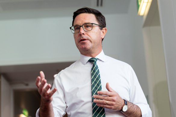 Nationals Leader David Littleproud in Canberra yesterday.