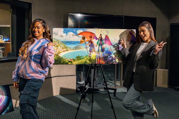 Gabriella Wilson (left) and Liza Soberano, the leading voices behind Forgotten Island.