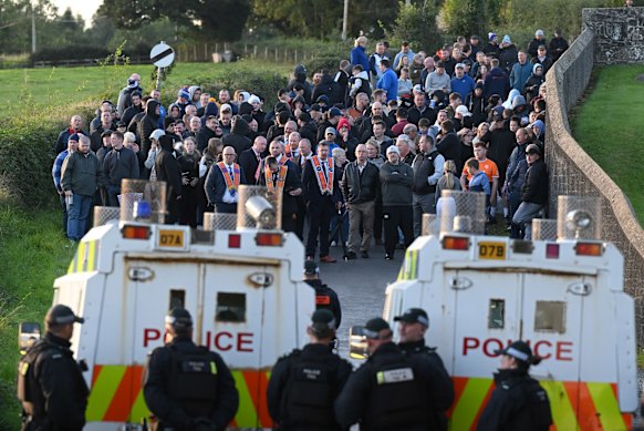 A court ruling permitted the Orange Order’s march to proceed along a route down Portadown’s Garvaghy Road for the first time in nearly three decades.