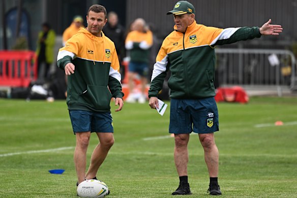 Willie Peters worked with Kangaroos coach Kevin Walters during the 2025 Ashes tour of England.