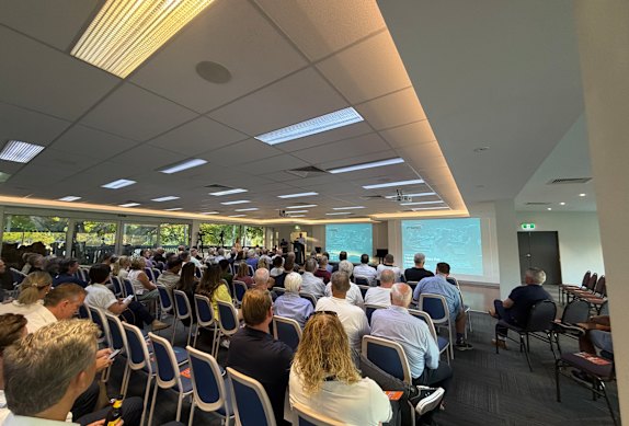 Attendees at the Souths Leagues Club in the West End held a City of Moreton Bay briefing to Rowing Queensland members on a proposed new Olympic facility in Lawnton on Wednesday.