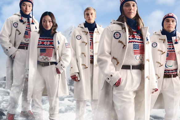 The Ralph Lauren Team USA opening ceremony uniform for Milano Cortina 2026.