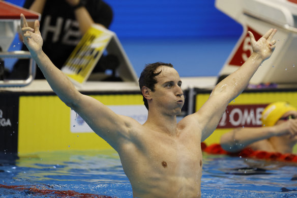 Cam McEvoy won Australia’s first gold in the 50m freestyle at a world championships since Michael Klim in 1998. 