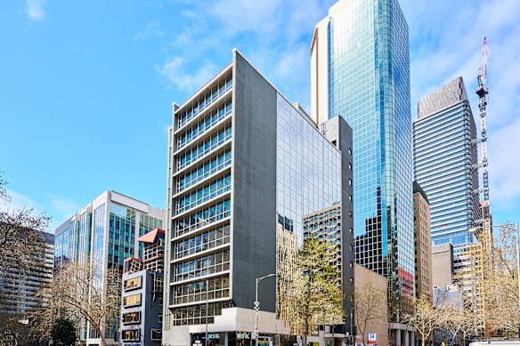 The 12-storey tower at 224 Queen Street, Melbourne is for sale.