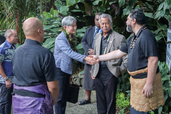 Penny Wong arrived in Fiji soon after her visit to Tokyo.