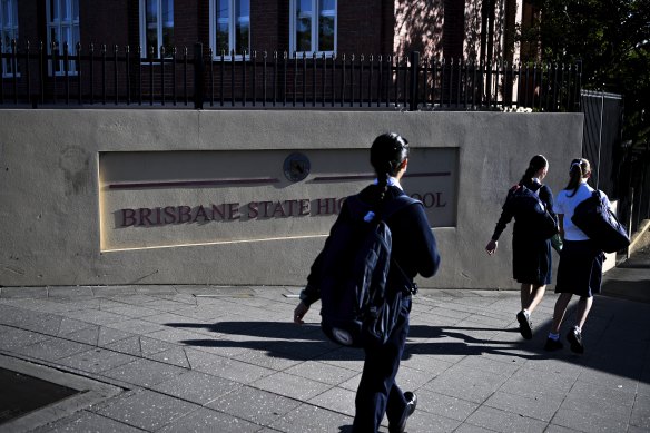 Brisbane State High School requires proof that prospective families live in the catchment area.