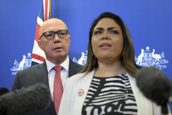 Liberal senator Jacinta Nampijinpa Price has been given the portfolio of government efficiency by Peter Dutton.